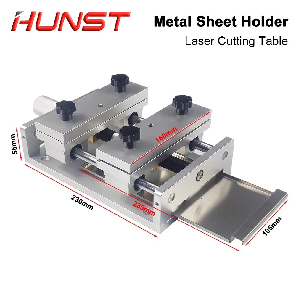 HUNST Fixture Worktable for Laser Marking Cutting Engraving Machine Gold Silver Metal Ceramics Clamp Table Thin Foil Holde