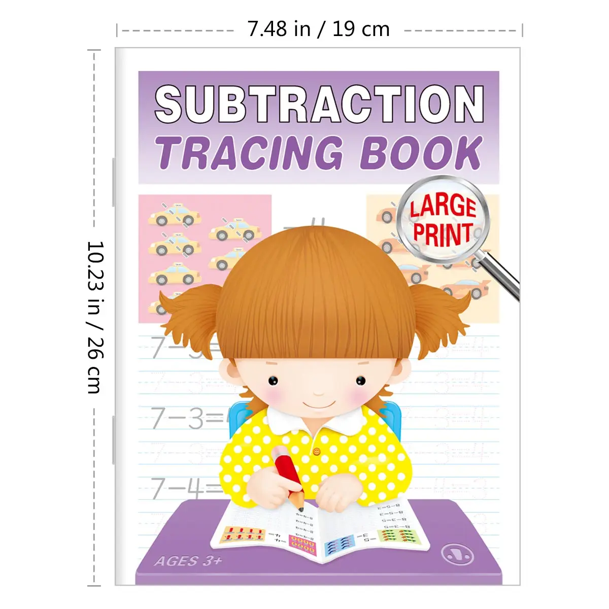 تمارين عملية الرياضيات للأطفال ، إضافة الرياضيات والطرح ، كتب اختبار الوقت ، تعلم مساعد جيد #3