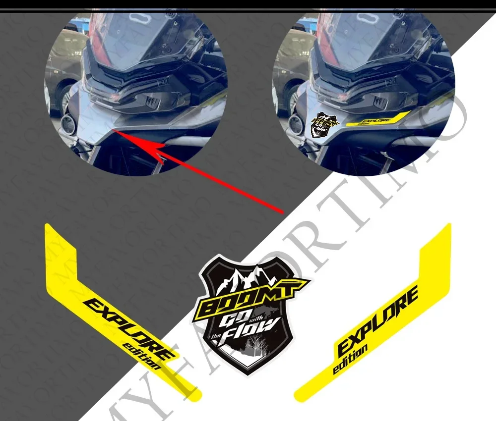 Pegatinas protectoras para CFMOTO CM MOTO 800MT 800 MT Touring Adventure, calcomanías, fundas de equipaje para maletero, carenado, guardabarros 2022 2023 2024