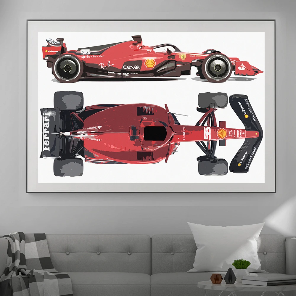 2023 Super Formula Driver Signature Poster Verstappen Racing Norris Sports Car Canvas Painting Supercar Club Wall Art Room Decor