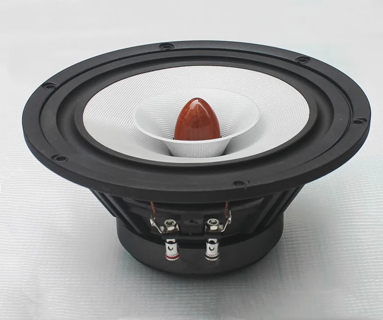 B-1024 6.5 Inch Full Frequency Speaker Solid Wood Bullet Head Fiberglass Bowl 60W 8 Ohm 1PCS