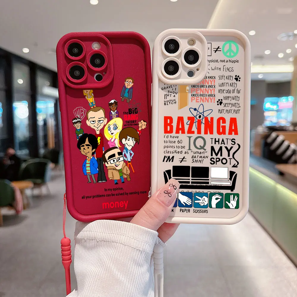 

The Big Bang Theory tv show Phone Case for Huawei P20 P30 P40 P50 Mate 20 30 40 Pro Nova SE Soft TPU Back Cover With Hand Strap