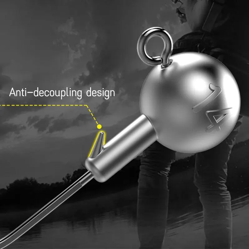 Fishing Hooks 20pcs 2g 3g 5g 10g Crank Head Hooks High-carbon Steel Head Jig Lure Hard Bait Soft Worm Fishing Tackle Accessories image 3
