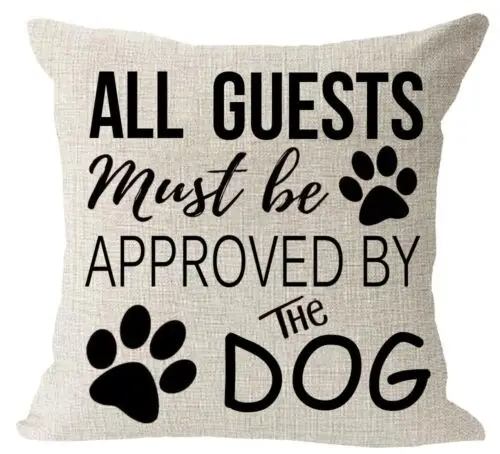 

Sindax Dog Lover Gift Throw Pillow Cover Funny Sweet Words Dog Paws Best Gifts for Dog Custom Cushion Cover DIY Customized Throw