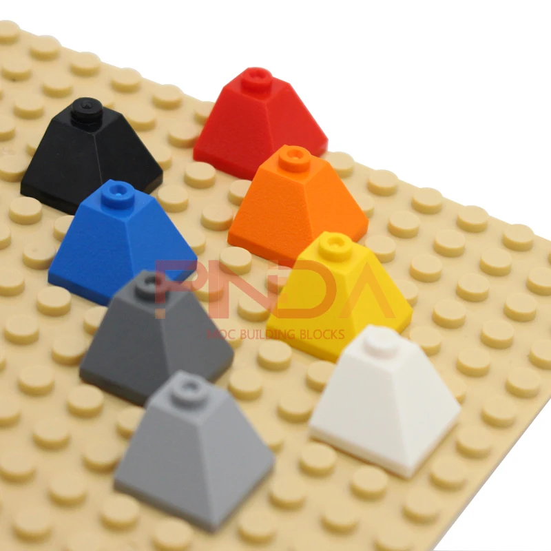 Moc  Building Block  3045 10pcs Corner Slope Building Block  Color Accessories Compatible DIY Children Toys Assembly Gift Box