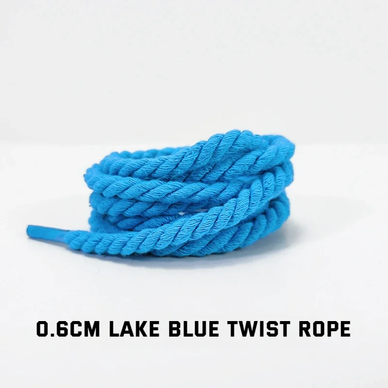 Neue runde Schnürsenkel, 0,6 cm dick, Baumwoll-Schnürsenkel, gedrehte Schnürsenkel, geeignet für Sneaker, Stiefel und andere Schuhe, 1 Paar. – Detail 14