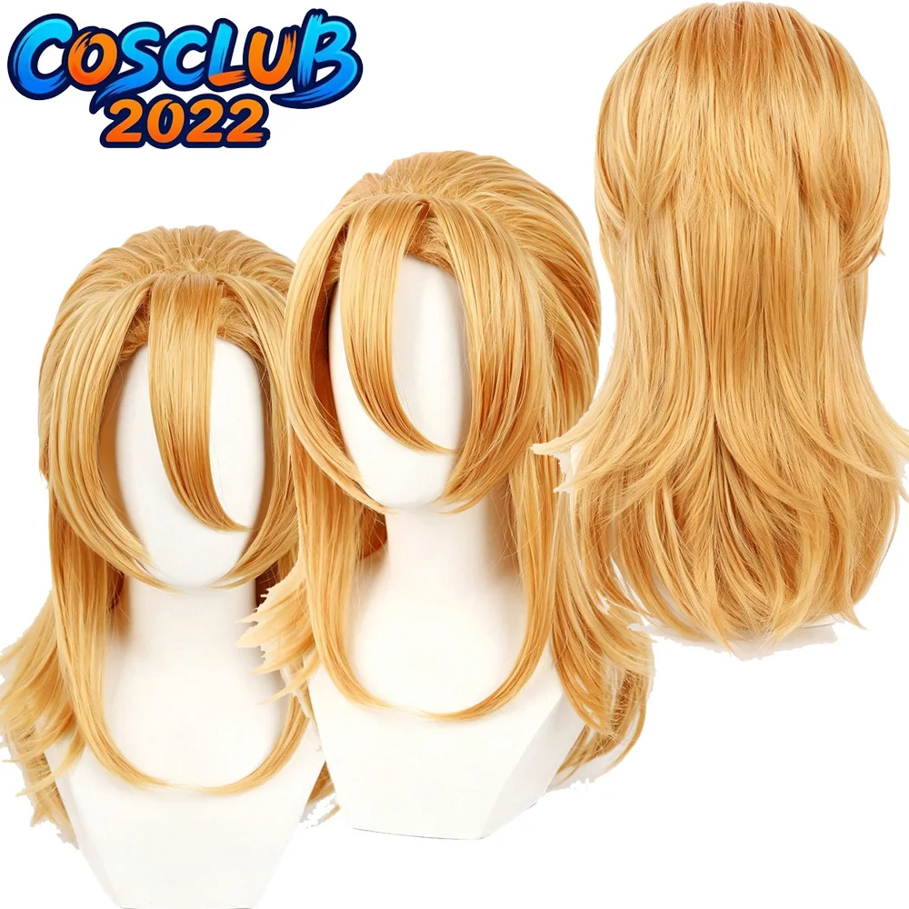 

Diego Brando Wigs Cosplay Wig Anime JOJO Roleplay Costume Accessories Headwear Hair Carnival Halloween Party Props Man Headgear