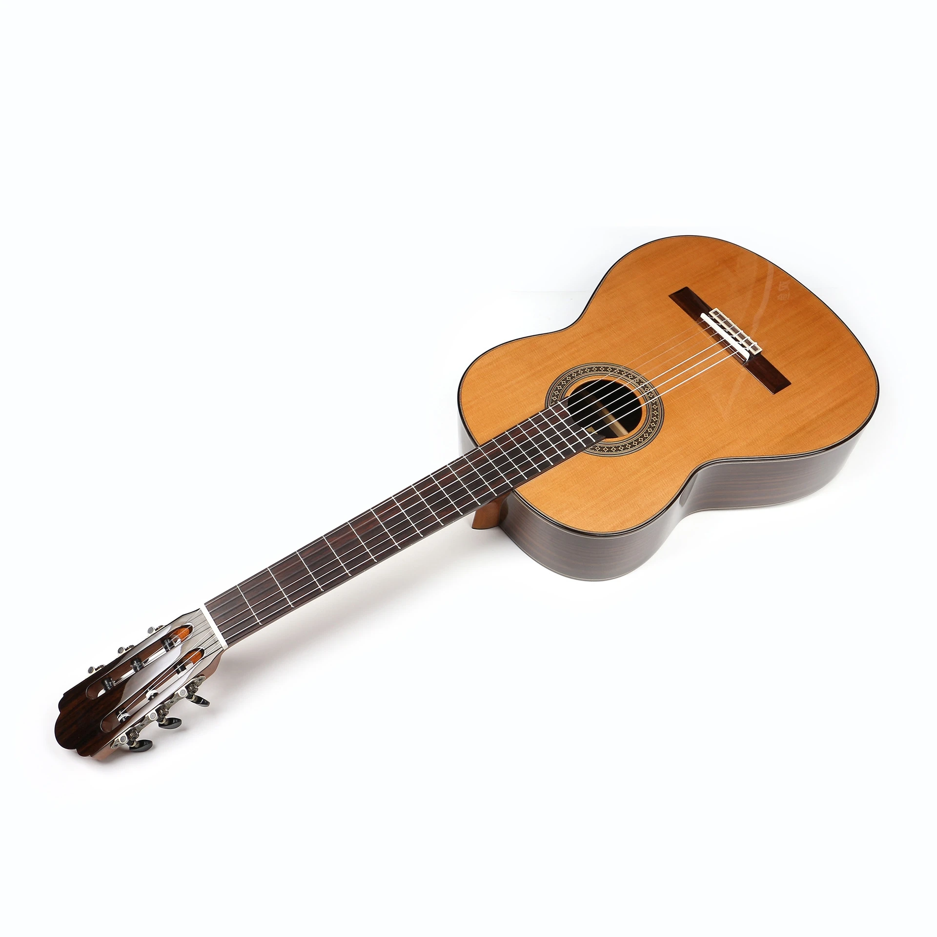 Full Solid Classical Guitar Acoustic 39 Inches Electric Highgloss 6 Strings Pick Up Cedar Rosewood Mahogany Guitarra Pick up