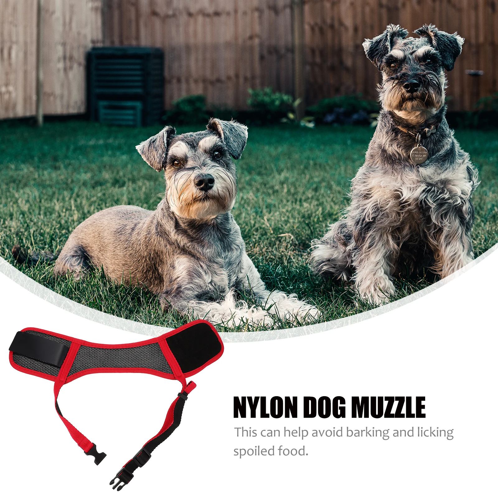 

1pc Anti-Bite Dog Adjustable Strap Breathable Small Medium Size Outdoor Safety Nylon Muzzle For Pet Dog Muzzle Supplies