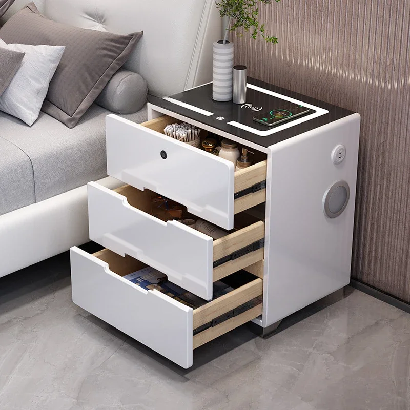 

Bed Headboard Table Storage Locker Small Living Room Bedside Nordic Auxiliary Tables Desk Cabinet Designer Narrow CTG-025