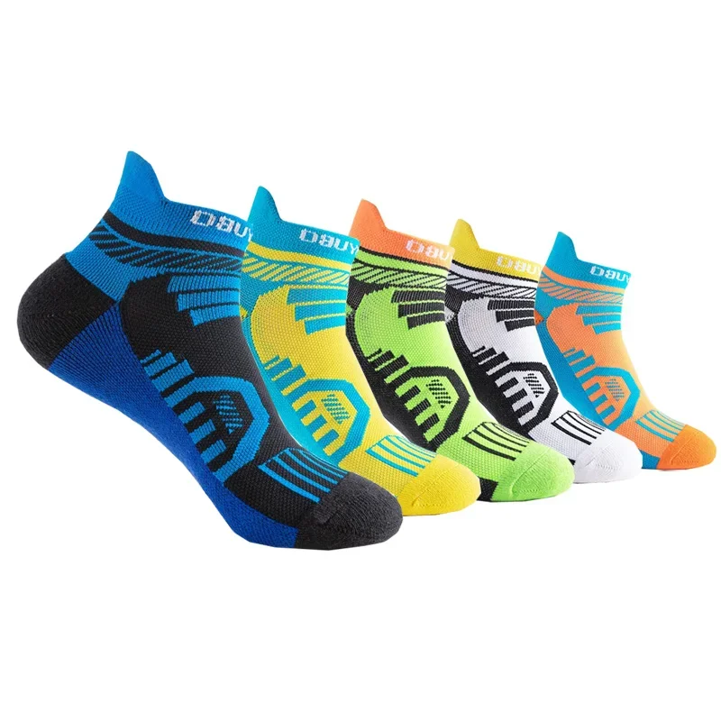 Herren-Sportsocken, Crew-Socken, Baumwolle, dicke Frottee-Sohle, schweißabsorbierend, rutschfest, für Freizeit, Fitness, Outdoor, Wandern, Laufen, Reisen, Studenten