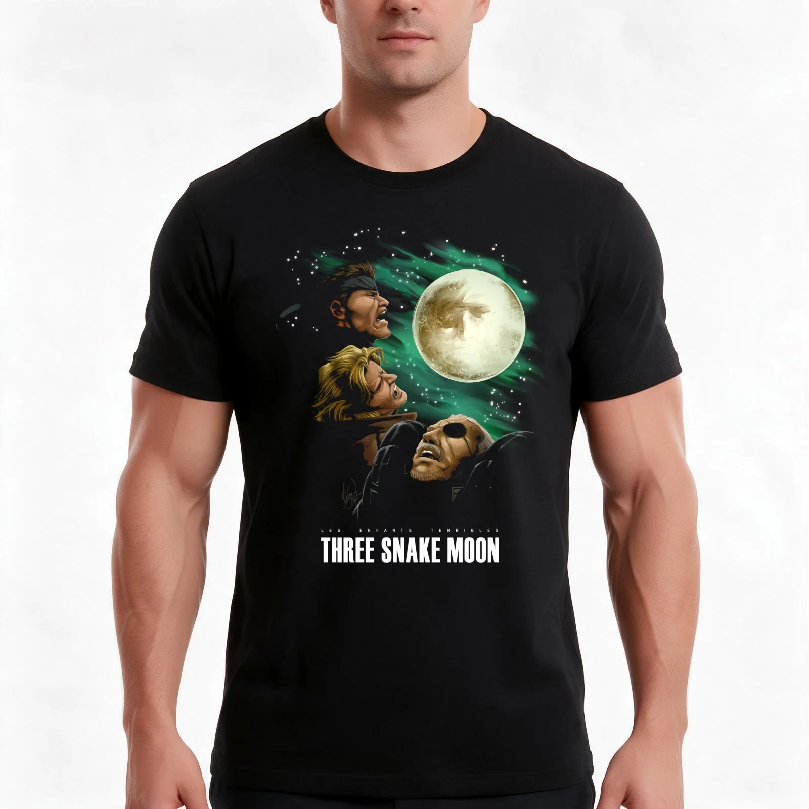 Les Enfants Terribles - Three Snake Moon Men T Shirt man t shirts for men