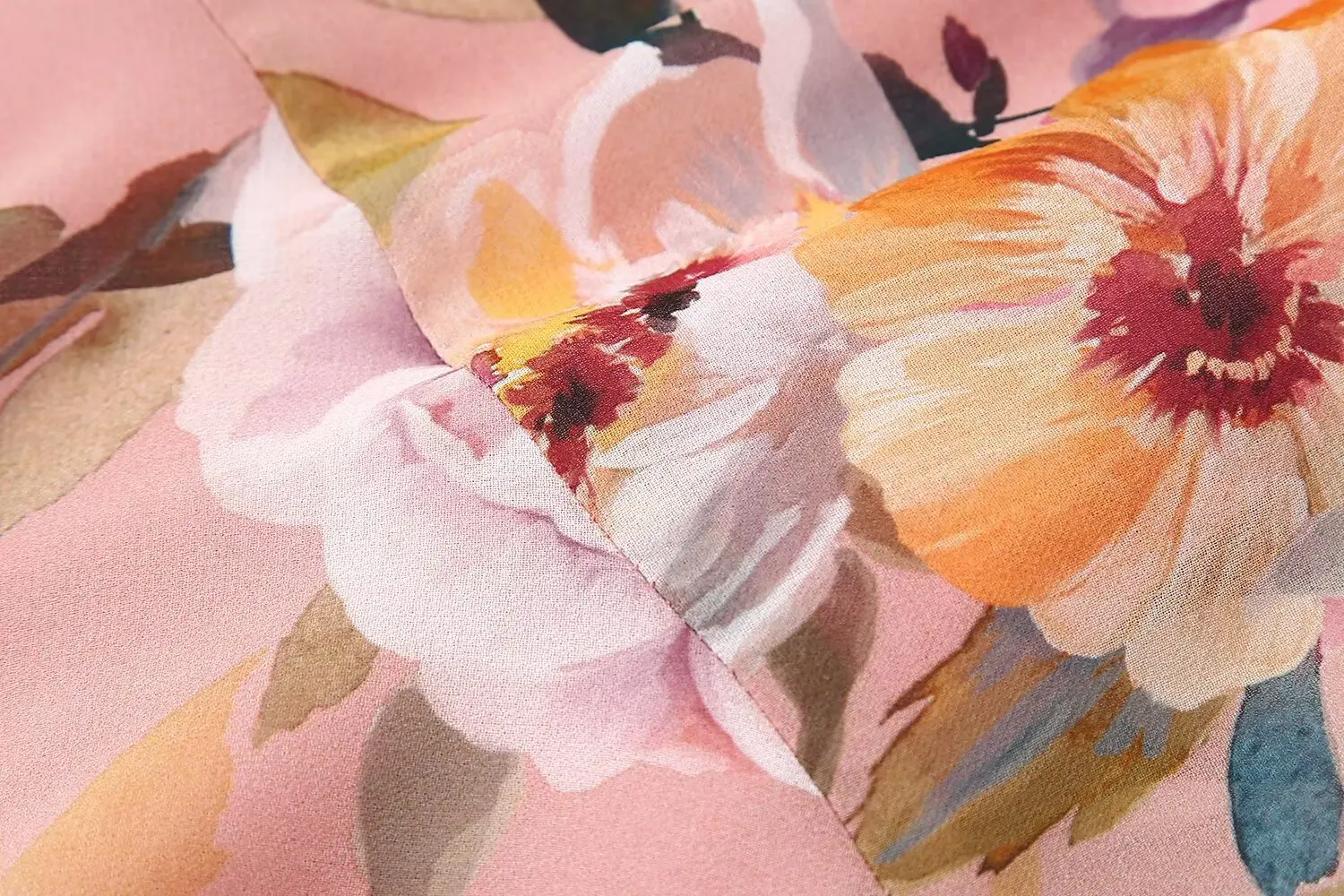 2025 ربيع طويل الأكمام تكدرت الخامس الرقبة زهرة طباعة فساتين المرأة الطبقات فستان قصير بوهو فستان مناسبات الشاطئ عادية