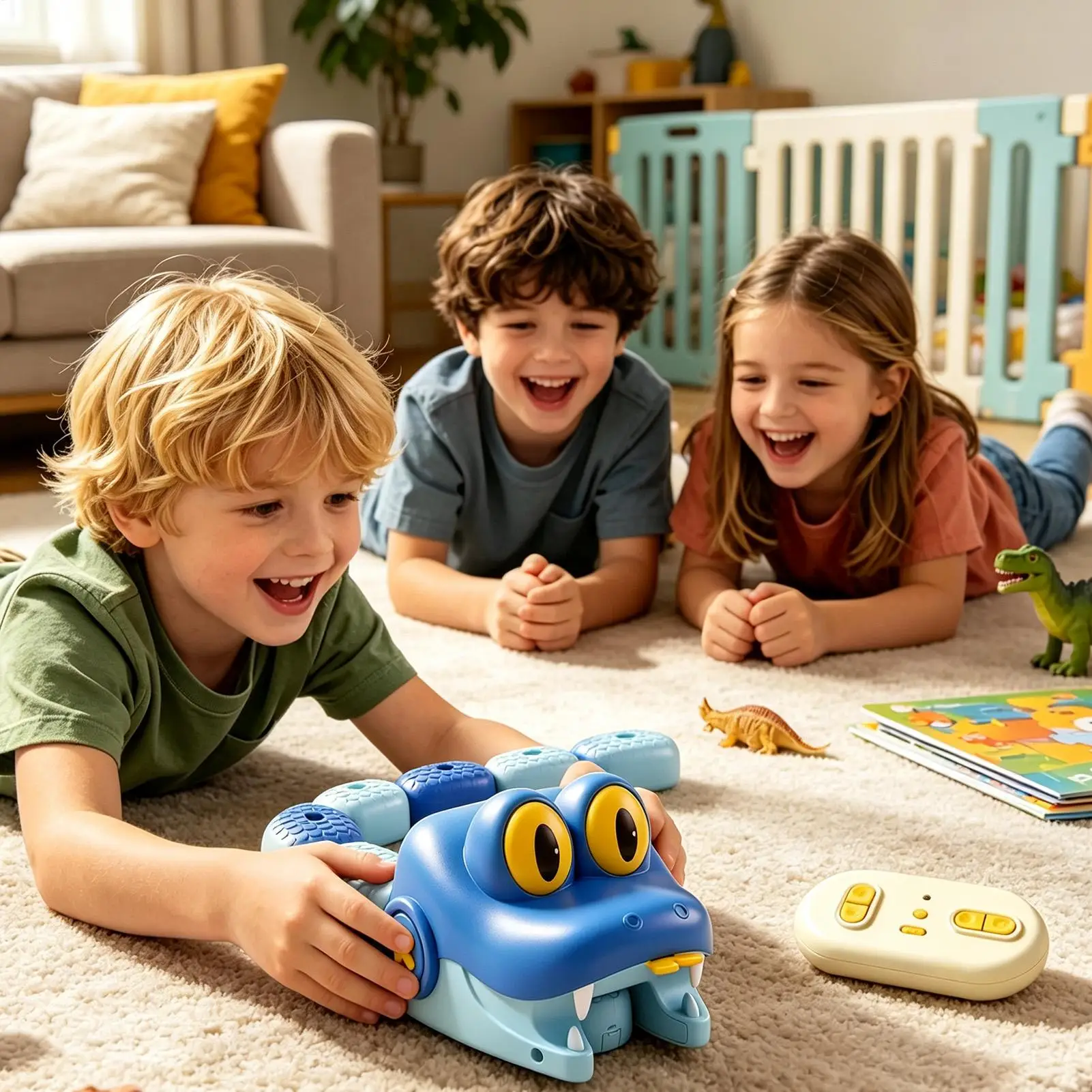 Remote Control Snakes Interactive Fun Electric Eating Animal Vehicle Snake Car For Kids Battle Indoor Family Party Birthday