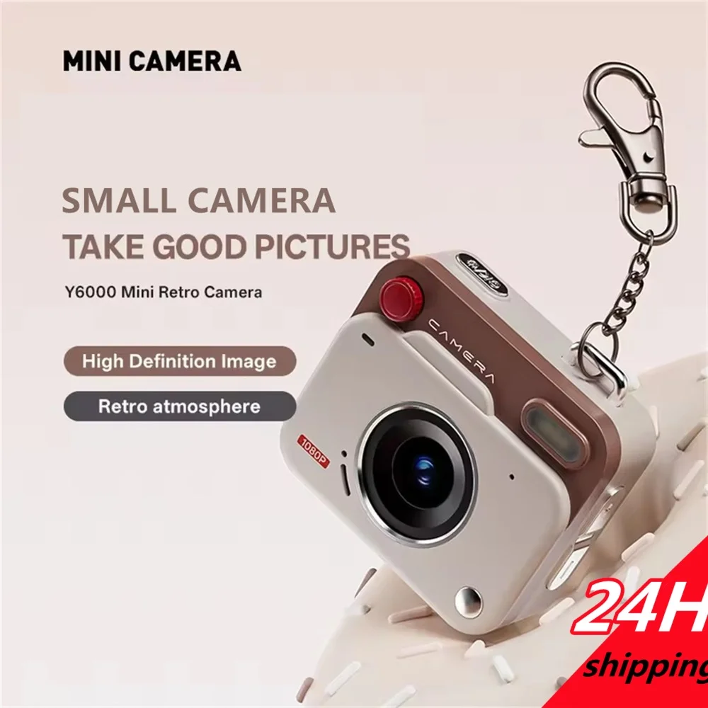 

MEUYAG 2025 New Thumb Pocket CCD Digital Camera HD Retro Mini Camera Portable Keychain Camera Outdoor Travel Photo Recorder Gift