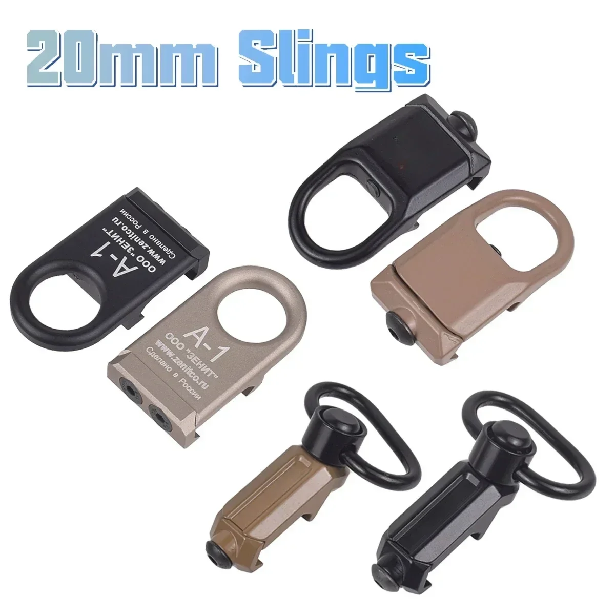 Quick Detach RSA Sling Swivel Mount Adapter QD Strap Buckle 20mm Picatinny Weaver Rail Attachment Base Hunting Accessories