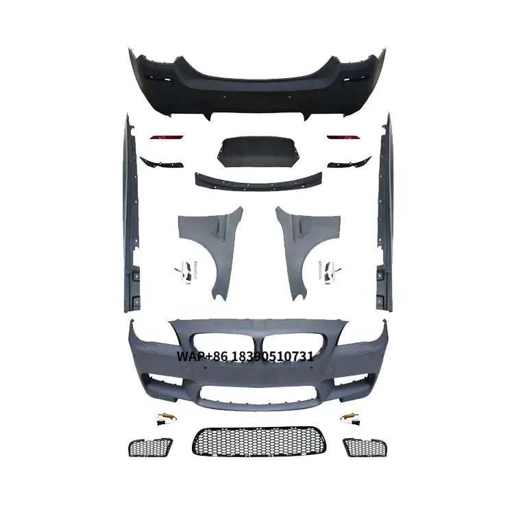 

For 5 Series F10 F18 Upgrade to M5 Style Body Kit PP Material Suitable 5 Series F10 Side Skirt Fender Bumper Body Kit