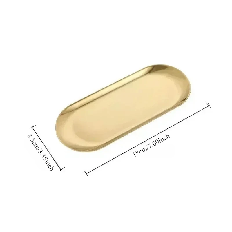 Поднос для хранения косметики из нержавеющей стали, оборудование для дизайна ногтей, тарелка для врача, хирургический стоматологический поднос, блюдо для накладных ногтей, лоток для хранения инструментов