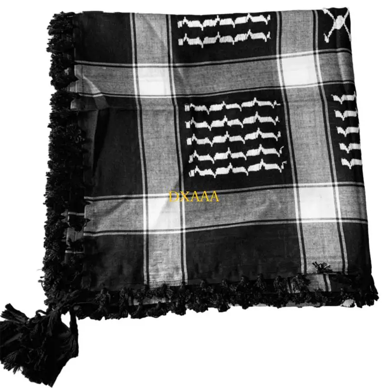 dxaa軽量大人のジャックアードパターンシェマースカーフマルチ目的ヘッドスカーフ調整可能宗教スカーフ屋外ヘッドラップ