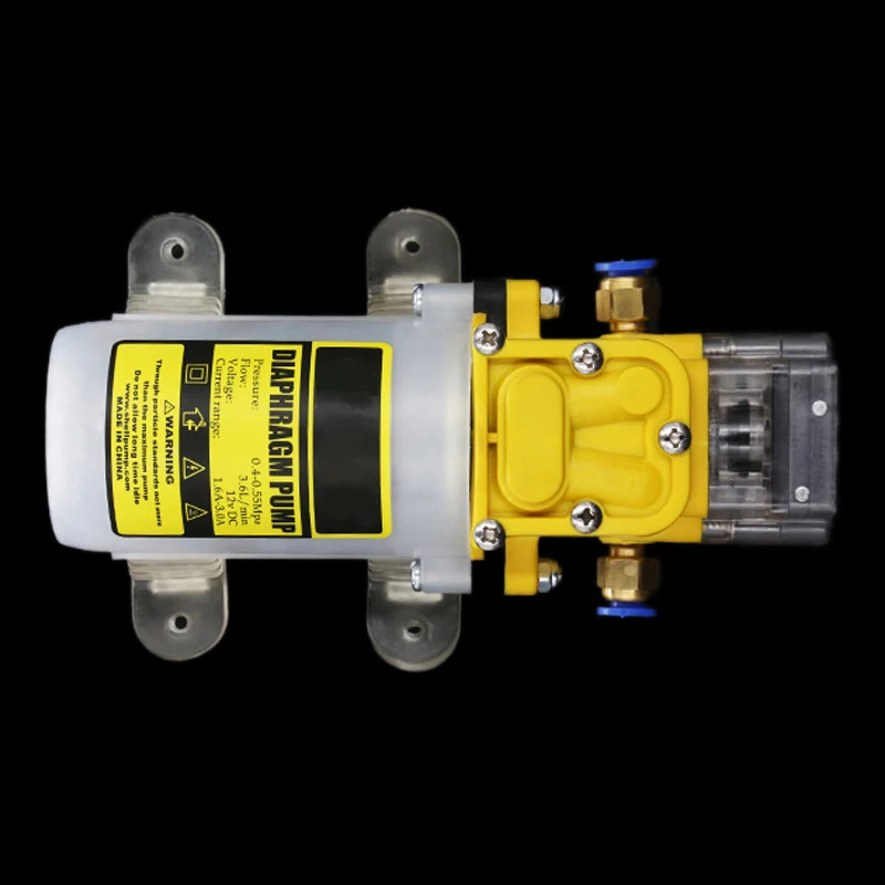 Bomba de agua de diafragma en miniatura de alta presión, autocebante, purificador de agua, Micro bomba de lavado de coche, DC 12V/24V, 30W