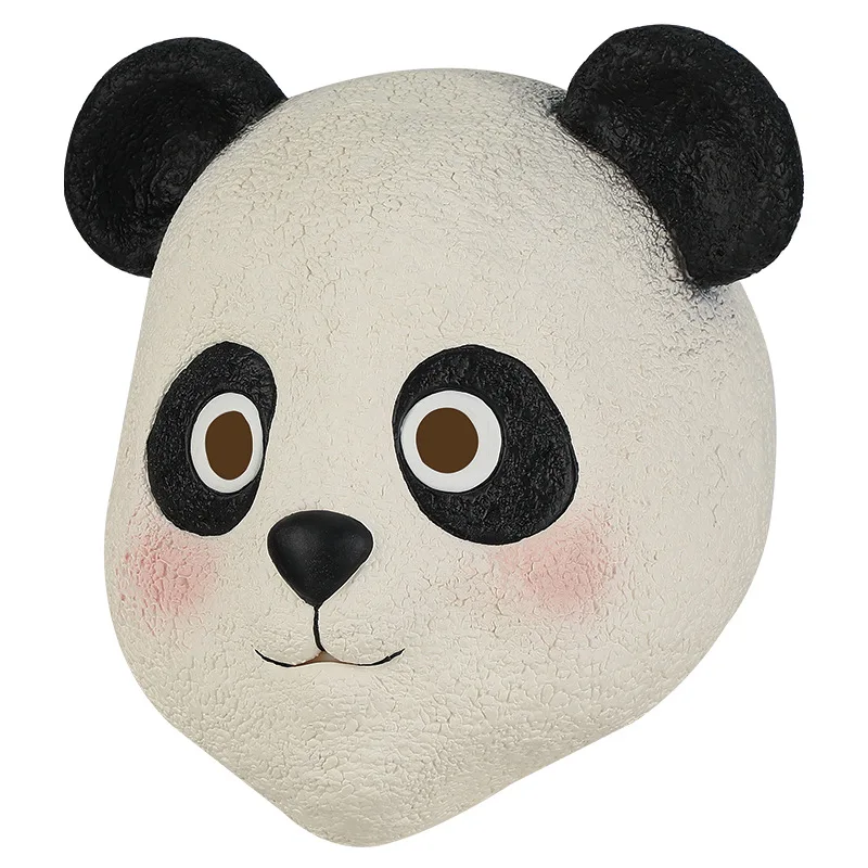 Latex-Pandamaske Lustige Tiermasken für Erwachsene Halloween-Party-Kostüm – Detail 8