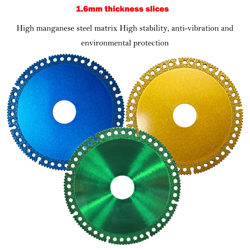 1 PCS Composite Multifunctional Brazed Diamond Saws Blade Angle Grinder Multi Cutter Blade Multi Tool Blades Glass Cutting Disc