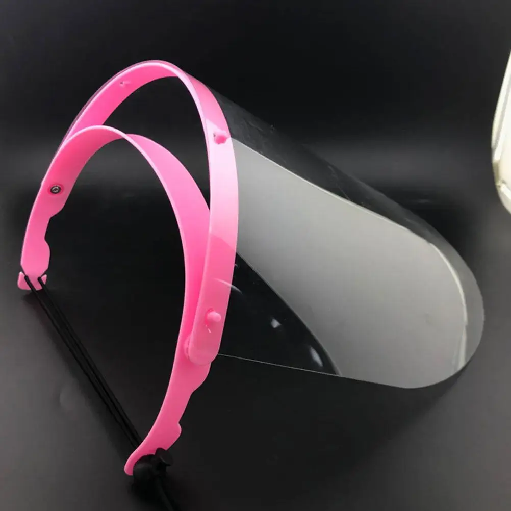 2Pcs Clear Cooking Face Mask Anti-Fog Protective Face Shield Adjustable Headband Full Coverage Reusable Transparent