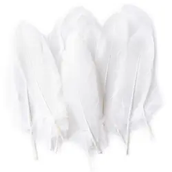 50pcs Natural Goose Feathers Plumes 15-20cm White Feather Plume for Home Decoration Craft DIY Party Jewelry Decoration