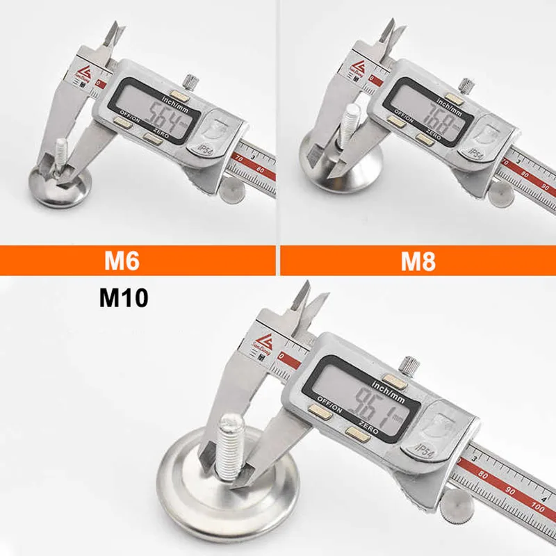 가구 다리 미끄럼 방지 베이스 테이블 캐비닛 다리 패드, 조정 가능한 레벨링 피트 레벨러, M6, M8, M10 나사