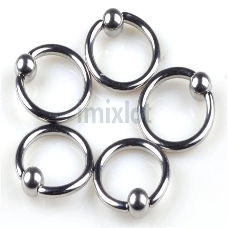 PINKSEE New Mixed 120 Pcs/Lot Silver Color Body Jewelry Piercing Eyebrow Lip Belly Rings Wholesale