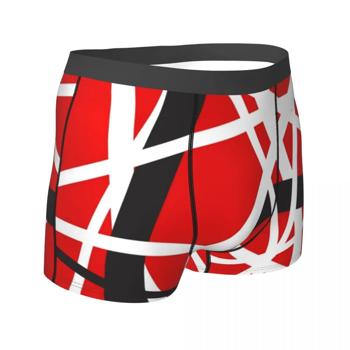 Van Halen ropa interior EVH 5150 rayas bolsa 3D diseño de maletero de alta calidad Boxer breve calzoncillos transpirables para hombre talla grande 2XL