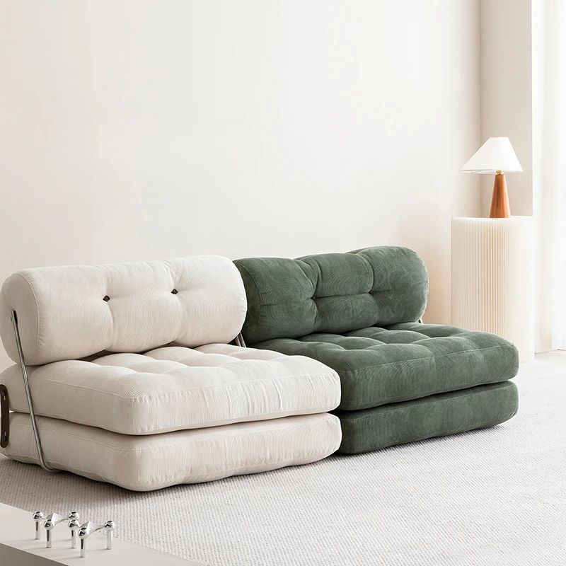 

Итальянский минималистичный вельветовый диван из тофу, квадратный модульный диван-кровать для сидения и лежания, удобная мебель для гостиной FYLS