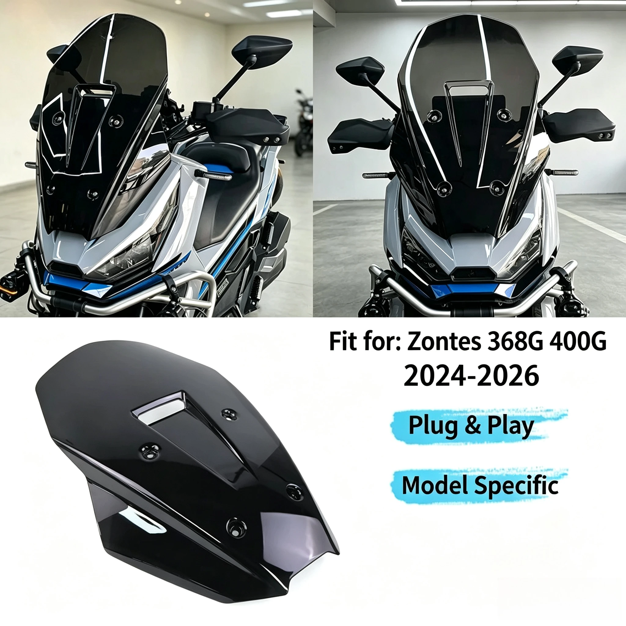For VOGE SR150S, Windshield Navigation Phone Bracket Multi-function Extension Bar Motorcycle Airflow Cover Accessories