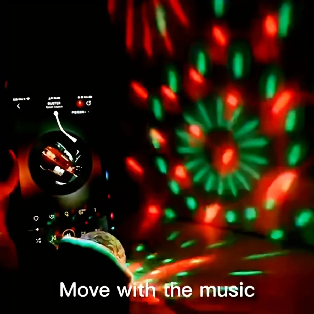 LED Rainbow Wrist Party DJ Light Projector Ambient Light Music Sync Light Flashing Colorful LED Lamp Full Brightness Wristband view 5
