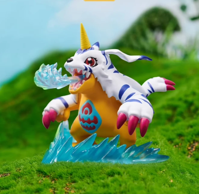 Genuine Digimon Adventure Agumon Gabumon Greymon Piyomon Patamon Tailmon Palmon Anime Figure Model Birthday Gift