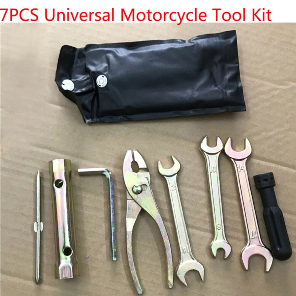 7pcs/set Universal Motorcycle Durable Tool Kit Motorbike Repair Tool Accessories For Honda Suzuki Yamaha KTM