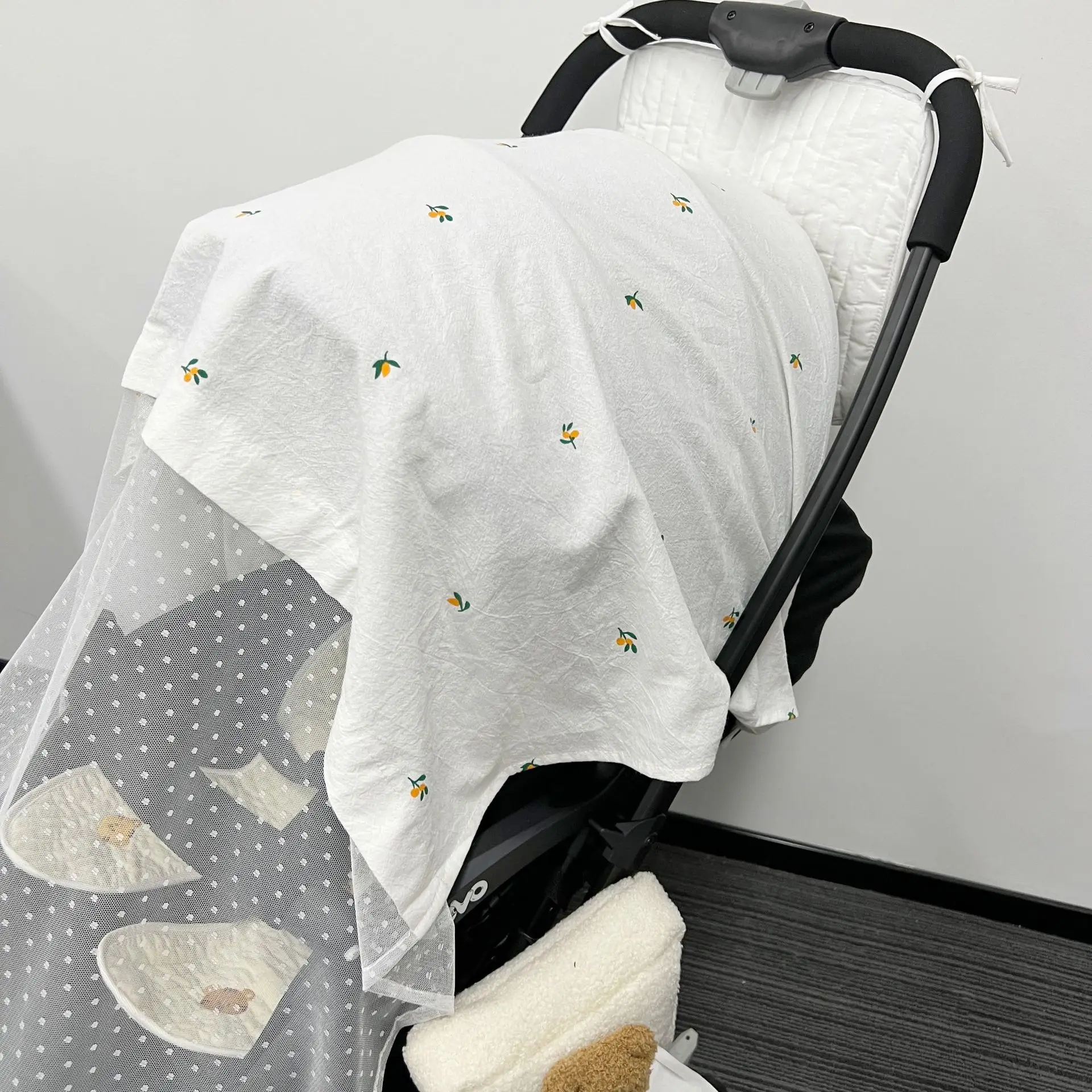 

INS Nordic Baby Stroller Mosquito Net Sunshade Sunscreen Windproof Mosquito Net Baby Mosquito Net Anti-mosquito Curtain Cover