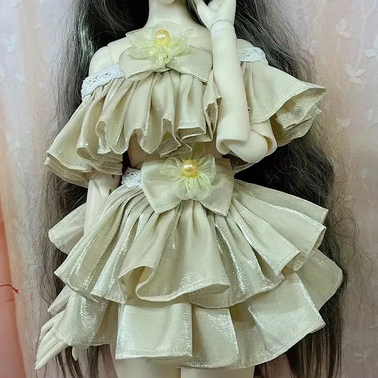 1/3 BJD Doll Clothes, Ye Luo Li/ De Bi Sheng/ Katie Dress, 1/4 1/6 Mini Skirt Tops Set