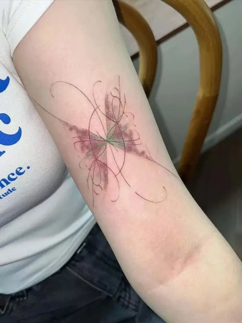 Pegatina de tatuaje de mariposa de dibujos animados para mujer, tatuaje falso impermeable, tatuajes temporales de arte Sexy, pegatina de tatuaje duradera para brazo y muñeca