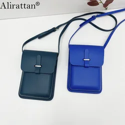 Alirattan Fashion Simple Mobile Bag Women's Versatile Casual Vertical Shoulder Messenger Bag Flip Mini Square Bag Bolsa Feminina