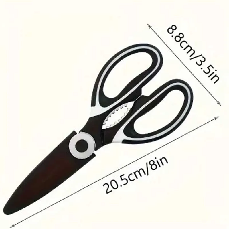 Multifunction Stainless Steel Kitchen Tools Strong Home Vegetable Chopping Chicken Bone Fish Food Scissors Multi-Purpose Tool