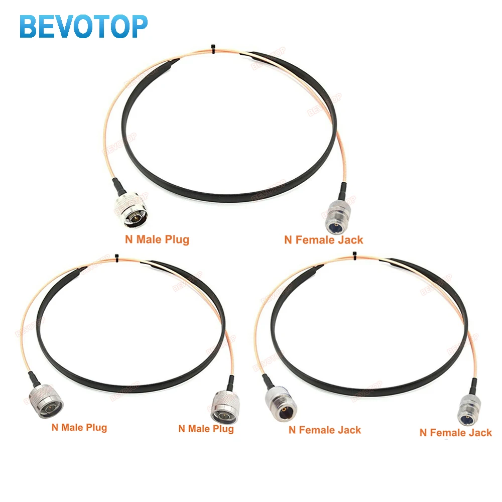 RG316 Door / Window Pass-Through Tube RF Coaxial Cable N Male to N Female RG316 50Ohm Cable Extension Jumper