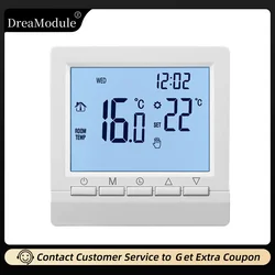 cronotermostato Schermo LCD programmazione settimanale termostato intelligente forno a parete termostato forno a Gas termostato alimentato a batteria
