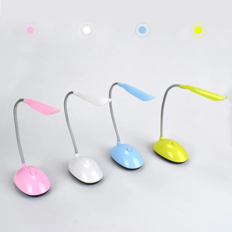 Portable Dormitory Reading Light Bedside Table Decorative Lamp Mini LED Lamp 360 Degree Rotating Eye Protecting Desk Lamp