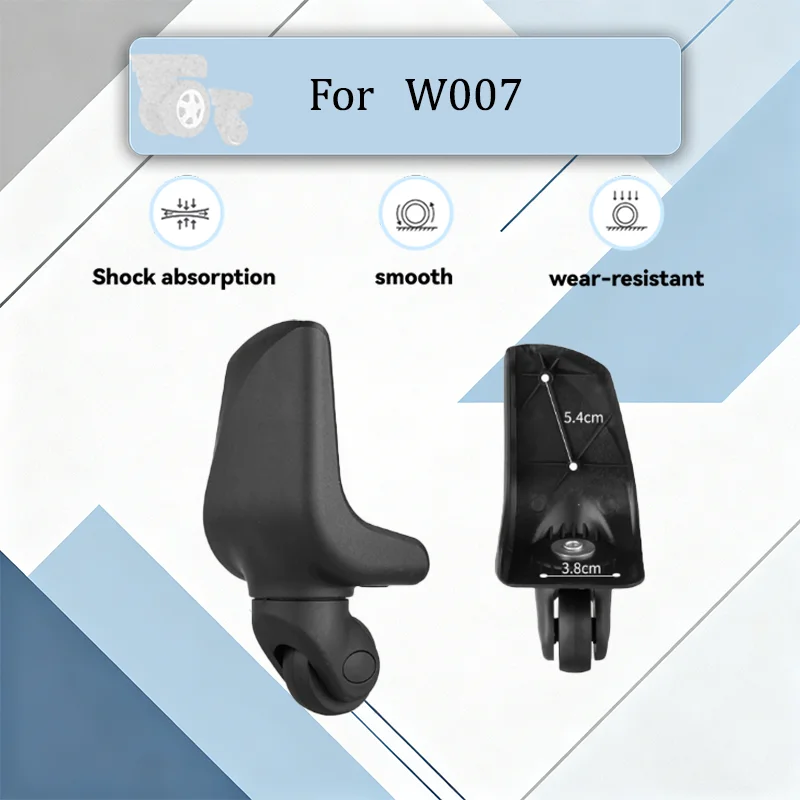 For W007 Silent Luggage Swivel Wheels Durable Replacement Casters Fit Most Suitcases Anti-Scratch Repair Parts