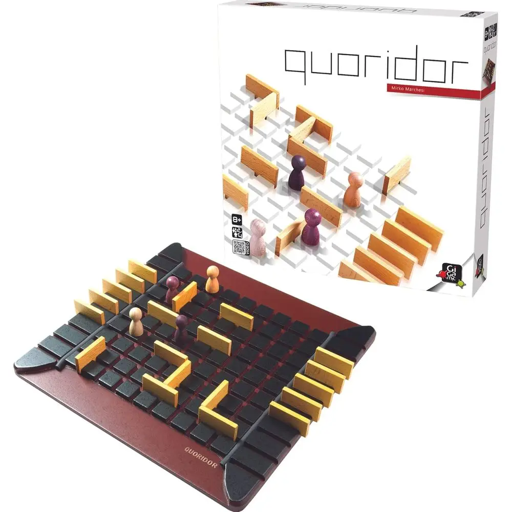 Quoridor - Over 1 Million Sold! Mensa Select Winner | Wooden Abstract Strategy Game or Adults and amilies | Ages 8+ | 2 to 4 Pla
