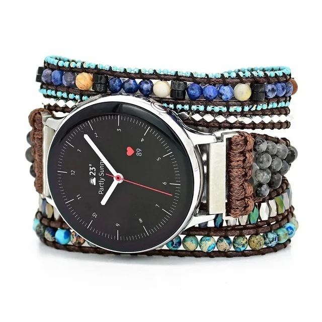 For Samsung galaxy watch 7 6 5 4 44mm 40 strap Women weave watchband bohemia For huawei watch gt 4 3 2 2e 20mm 22mm watch strap