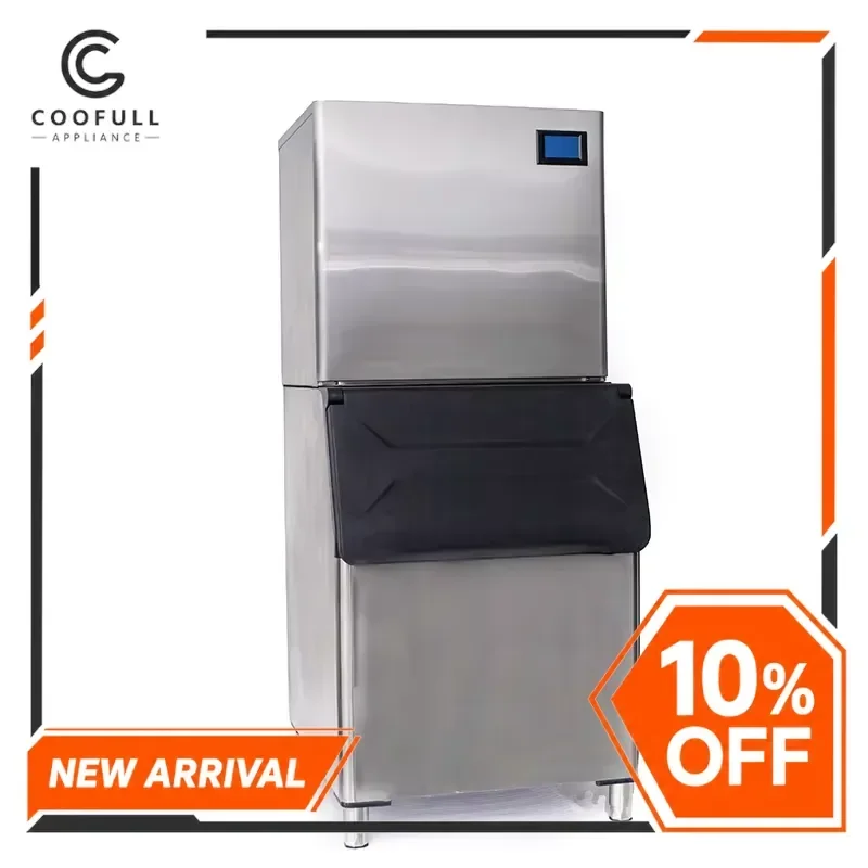 # for Commercial Block Ice Maker Machine 320kg 24h Heavy Duty Stainless Steel Industrial Ice Cube Maker for Bar Restaurant Hotel
