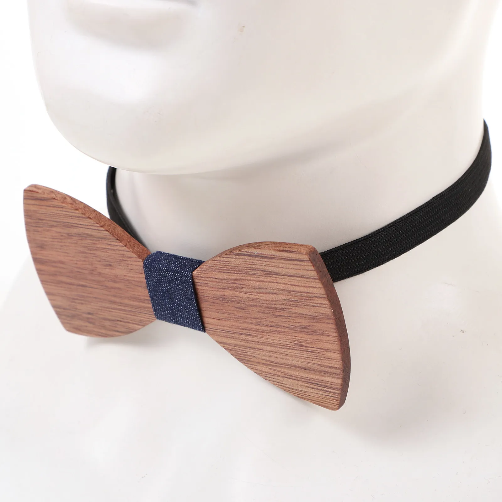 

Деревянный галстук-бабочка для мужчин, для свадеб и вечеринок, регулируемый, на резинке, универсальный размер, идея подарка, мужской деревянный галстук-бабочка