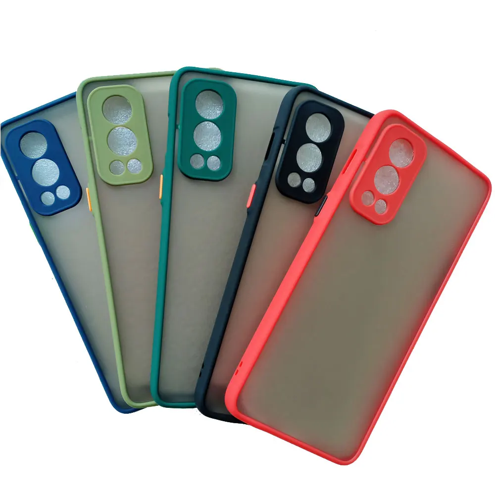 For OnePlus Nord 2 5G Case Shockproof Armor 1+ Nord N100 N10 5G N200 Nord CE 5G Cover Skin Feel Frosted Translucence Soft Clear